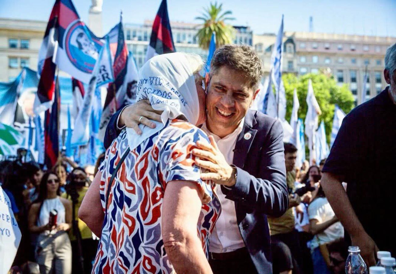 Imagen secundaria de El homenaje a Hebe en palabras de Axel: \\\"luchar, luchar y luchar\\\"
